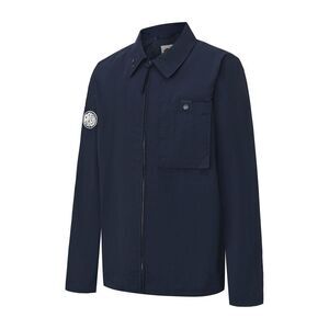 Pretty Green Mens Nylon Overshirt / Navy